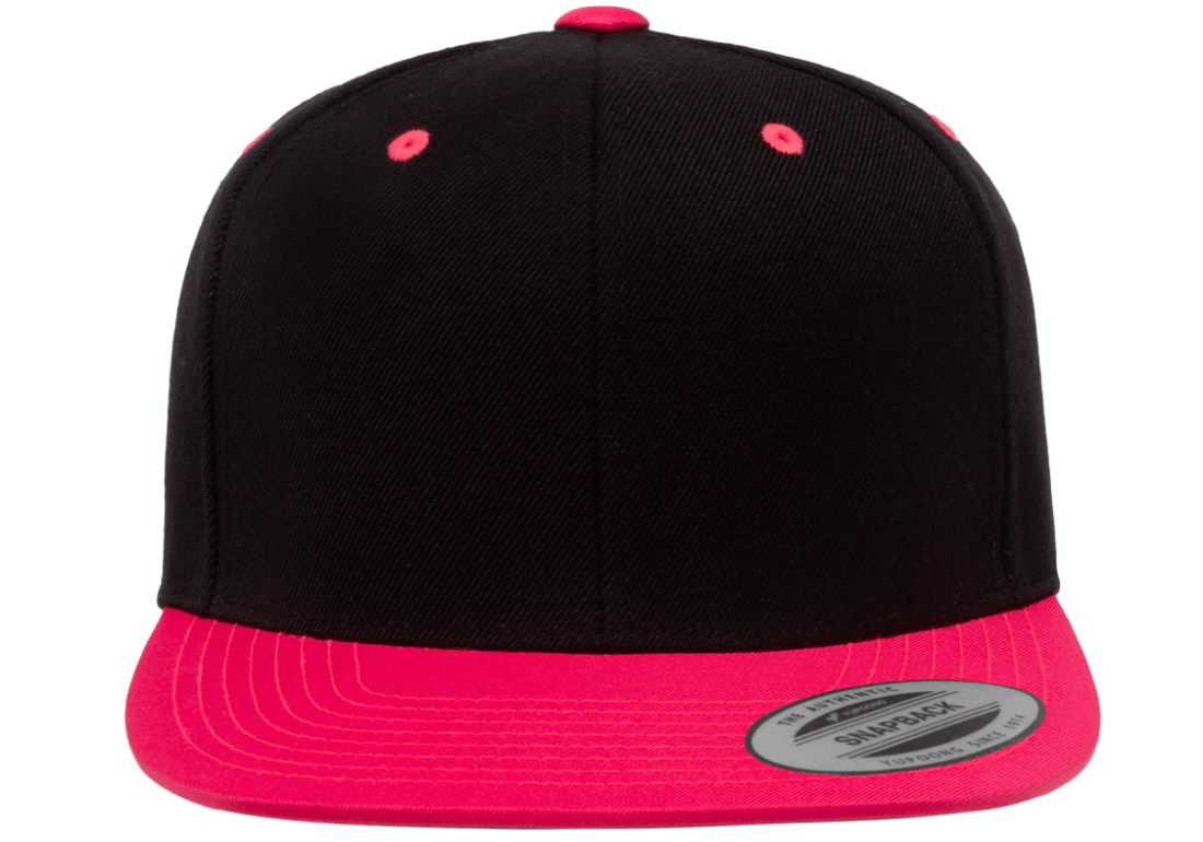 Just Caps Classics Clubhouse Than – More Cap Black/Neon Snapback Pink Blank
