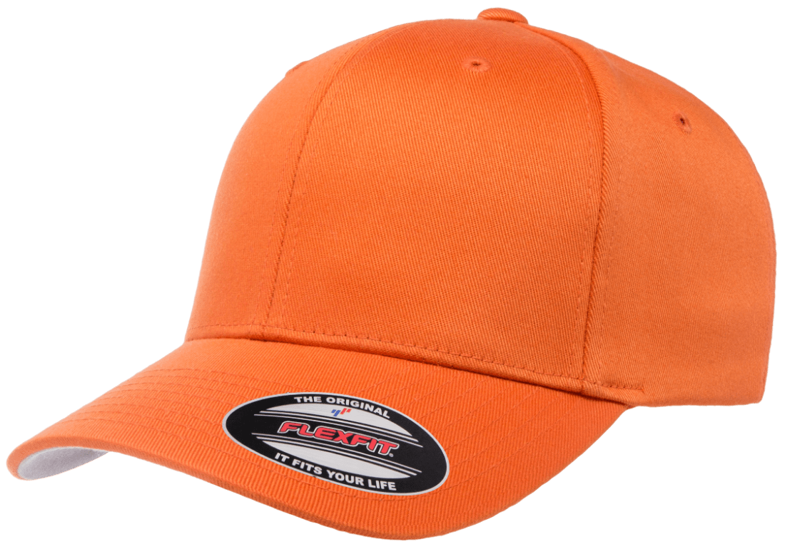 FLEXFIT® Wooly Clubhouse – Orange Cap Combed Caps More Just Than