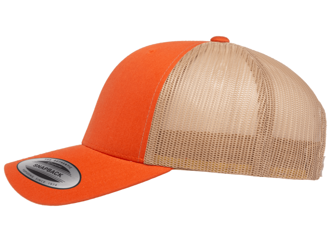YP Classics Just More Cap Mesh – Trucker Than Rustic Clubhouse Khaki Orange Caps Back