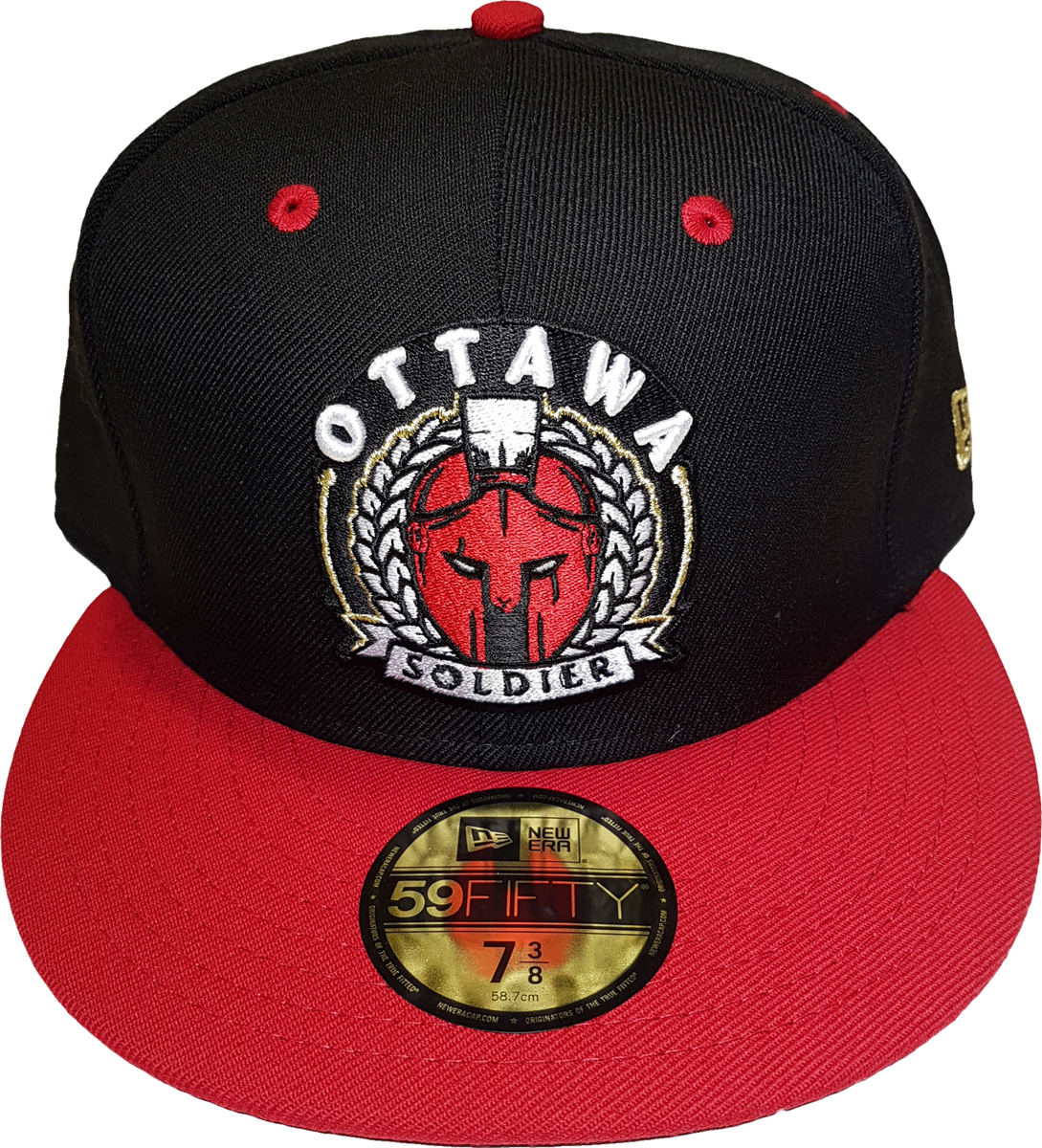 Ottawa Soldier New Era Fitted Red Black 7 1/2