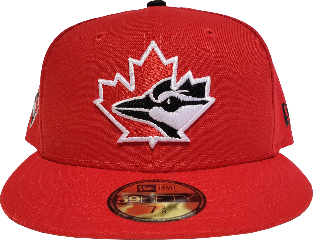 Toronto Baseball Hat Scarlet Cooperstown New Era 59FIFTY Fitted Scarlet / Scarlet | White | Black | Metallic Black Pearl / 7 7/8