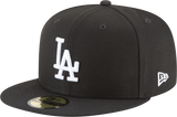 Los Angeles Dodgers Black And White New Era 59Fifty Fitted