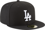 Los Angeles Dodgers Black And White New Era 59Fifty Fitted