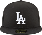 Los Angeles Dodgers Black And White New Era 59Fifty Fitted