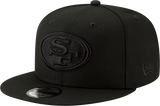 San Francisco 49ers New Era 9FIFTY Snapback Blackout