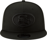 San Francisco 49ers New Era 9FIFTY Snapback Blackout