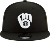 Milwaukee Brewers New Era 9FIFTY Snapback Black