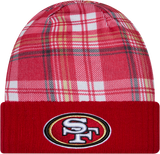 San Francisco 49ers Plaid Cuffed Knit Toque