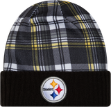 Pittsburgh Steelers Plaid Cuffed Knit Toque