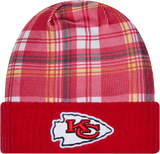 Kansas City Chiefs Plaid Cuffed Knit Toque