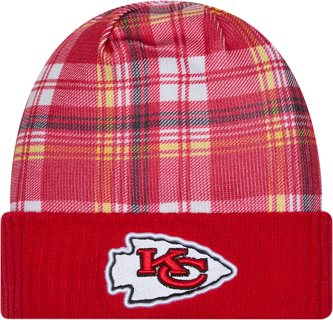 Kansas City Chiefs Plaid Cuffed Knit Toque