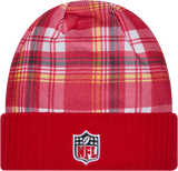 Kansas City Chiefs Plaid Cuffed Knit Toque Back