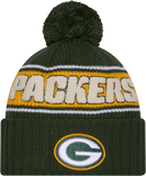 Green Bay Packers Sport Knit Fleece Lined Pom Toque