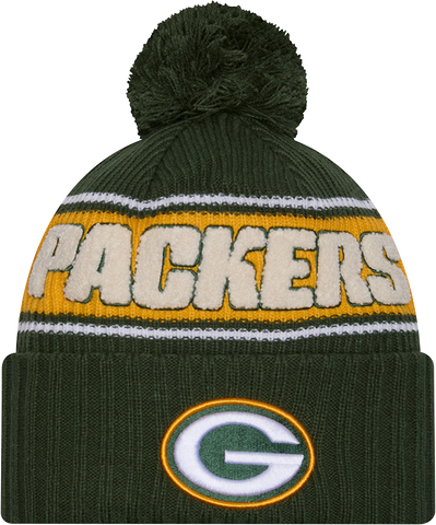 Green Bay Packers Sport Knit Fleece Lined Pom Toque