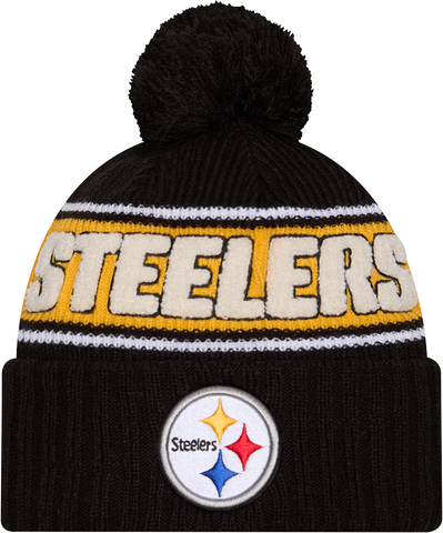 Pittsburgh Steelers Sport Knit Fleece Lined Pom Toque