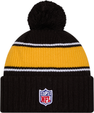 Pittsburgh Steelers Sport Knit Fleece Lined Pom Toque Back