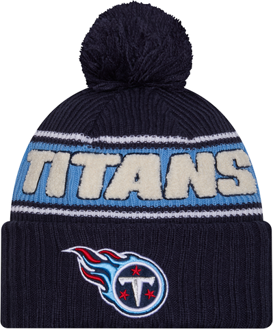 Tennessee Titans Sport Knit Fleece Lined Pom Toque