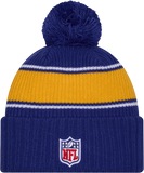 Los Angeles Chargers Sport Knit Fleece Lined Pom Toque Royal