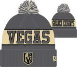 Las Vegas Golden Knights Retro Knit Fleece Lined Pom Toque