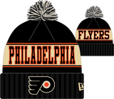 Philadelphia Flyers Retro Knit Fleece Lined Pom Toque