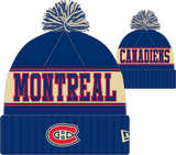 Montreal Canadiens Retro Knit Fleece Lined Pom Toque