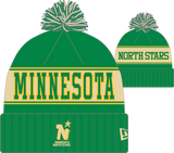 Minnesota North Stars Retro Knit Fleece Lined Pom Toque