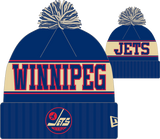 Winnipeg Jets Alt Retro Knit Fleece Lined Pom Toque