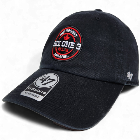 613 Hat Benchmark '47 Clean Up Black