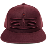 613 Snapback Cyber Maroon Tonal Pop