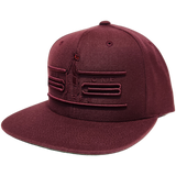 613 Snapback Cyber Maroon Tonal Pop