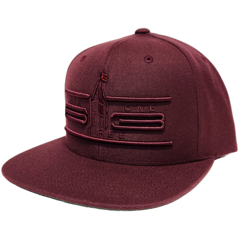 613 Snapback Cyber Maroon Tonal Pop