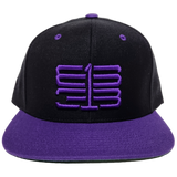 613 Snapback Interlok Black Purple