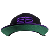 613 Snapback Interlok Black Purple