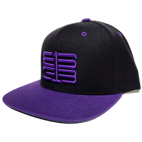 613 Snapback Interlok Black Purple