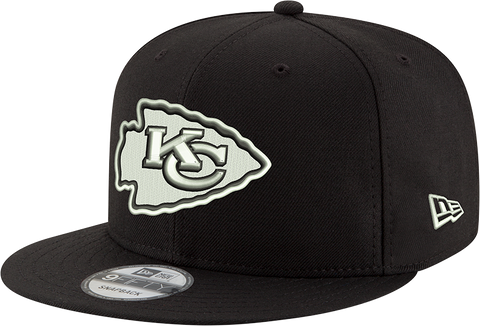 Kansas City Chiefs New Era 9Fifty Snapback Black And White