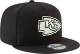 Kansas City Chiefs New Era 9Fifty Snapback Black And White