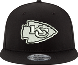 Kansas City Chiefs New Era 9Fifty Snapback Black And White