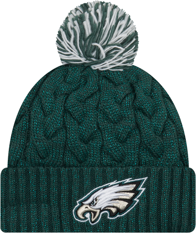 Philadelphia Eagles Cozy Cable Knit Pom Toque