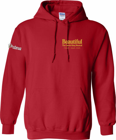 Beautiful The Carole King Musical Pullover Hood Red