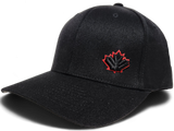 Canada Leaf Black Red Cap