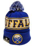 Buffalo Sabres Retro Knit Fleece Lined Pom Toque