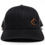 Canada Trucker Cap Black Orange