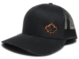 Canada Trucker Cap Black Orange