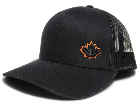 Canada Trucker Cap Black Orange