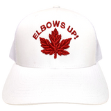 Elbows Up! Canada Trucker White