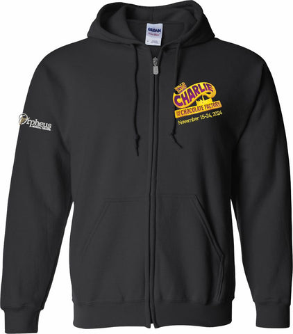 Charlie And The Chocolate Factory Zip Hood Black