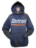 Detroit Motor City Hoodie Navy Blue