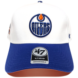 Edmonton Oilers '47 White Sure Shot MVP Snapback