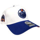 Edmonton Oilers '47 White Sure Shot MVP Snapback