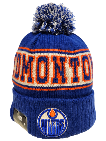 Edmonton Oilers Retro Knit Fleece Lined Pom Toque